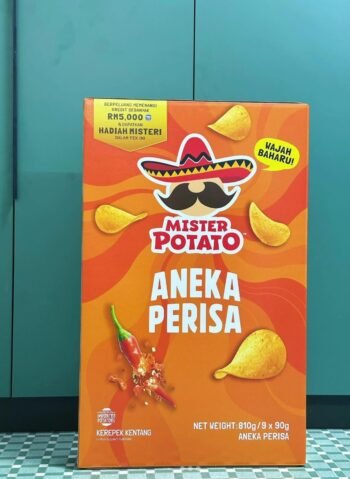 Mister Potato Giant Flavored Potato Chips Variety Pack (9×90g)