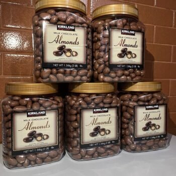 Kirkland Signature Milk Chocolate Covered Almonds - 5 Lb Jar