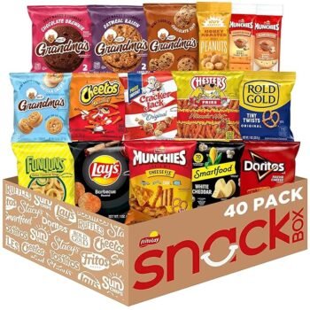 Frito-Lay Ultimate Snack Care Package, Variety Assortment of Chips, Cookies, Crackers & More, 3.39 Pounds, (Pack of 40)
