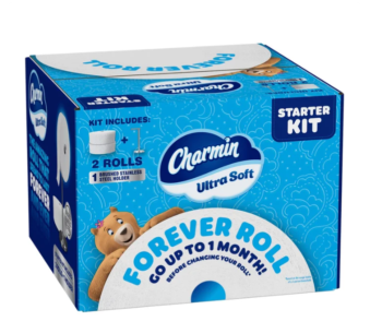 Charmin Ultra Soft Bath Tissue, Forever Roll Starter Kit
