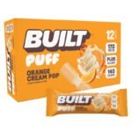 BUILT Orange Cream Pop Puff Protein Snack