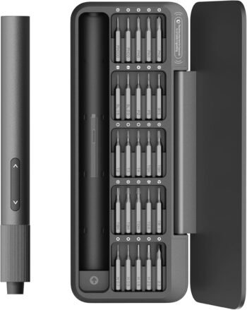 HOTO 25-in-1 Mini Electric Screwdriver, 3.7V Precision Screwdriver Set, USB-C Rechargeable, Compact Magnetic Tool for Phone, Laptop, Camera, DIY Projects, Electronics Repair